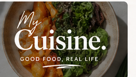 Receita My Cuisine com fotografia editorial