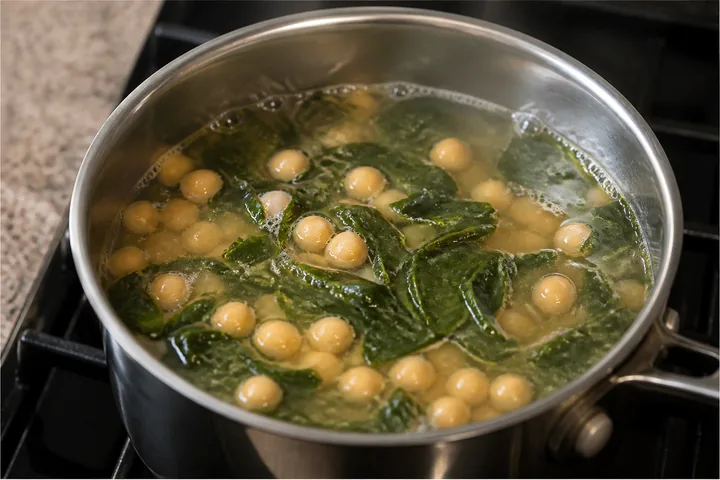 Junte o grão e a wakame