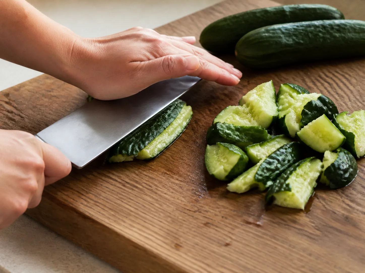 Esmague o pepino