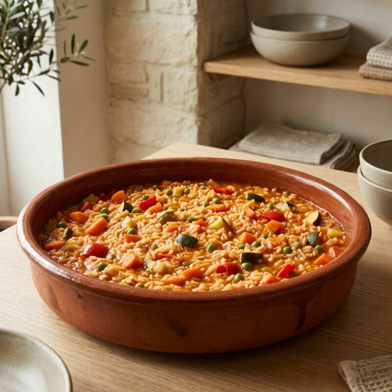 Arroz de Tomate com Legumes da Época