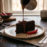 Bolo de chocolate quente com pimenta
