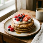 Panquecas low carb de aveia e banana