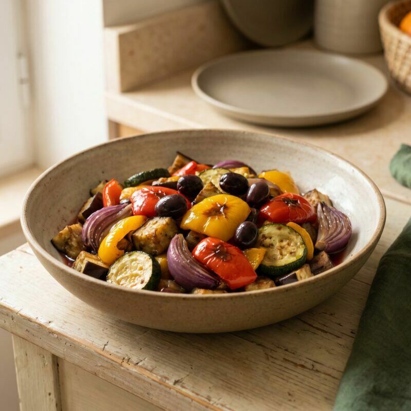 Salada de Legumes Assados à Portuguesa