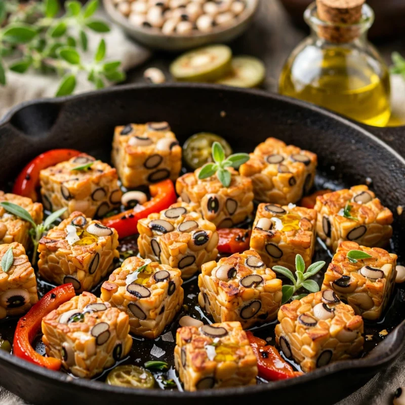 Tempeh de Feijão Fradinho à Portuguesa