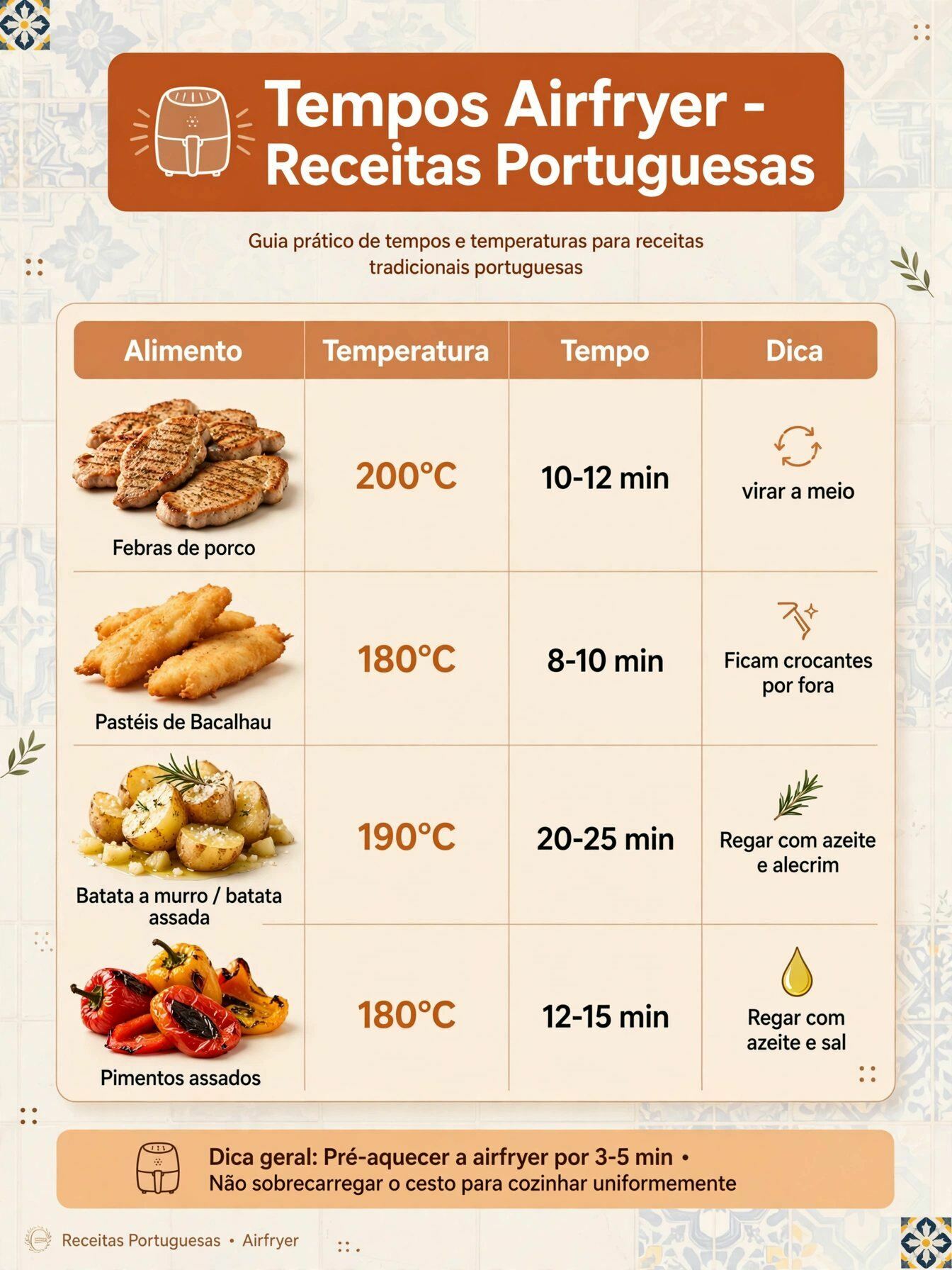 Airfryer aberta com batatas a murro douradas dentro do cesto